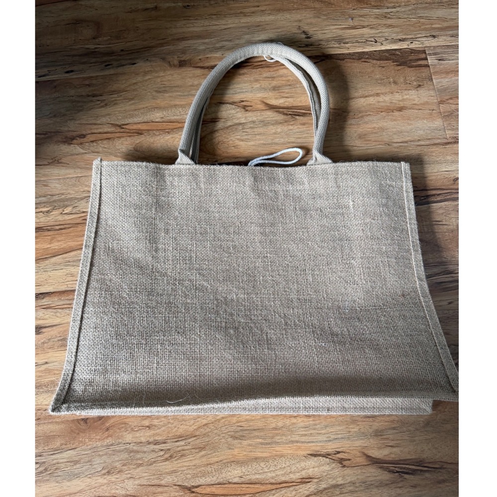 Inspirational Jute Burlap Tote Bag Never Forget The Difference You Made - Picture 6 of 8